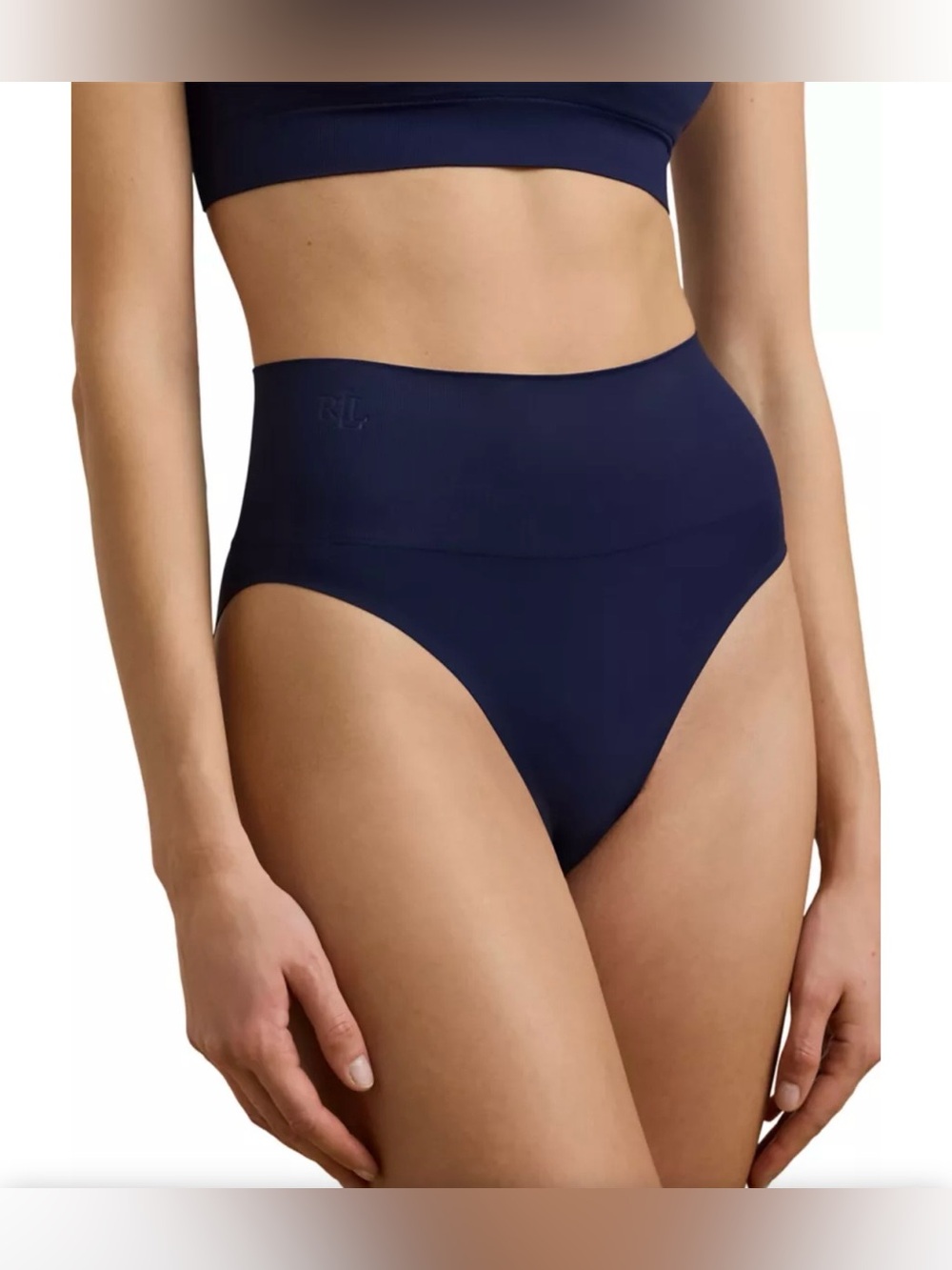 Lauren Ralph Lauren
Luxe Smoothing High-Rise Brief Navy Size L
